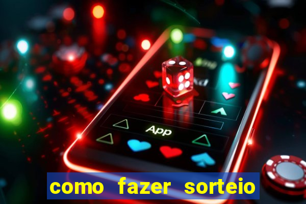 como fazer sorteio de cores online